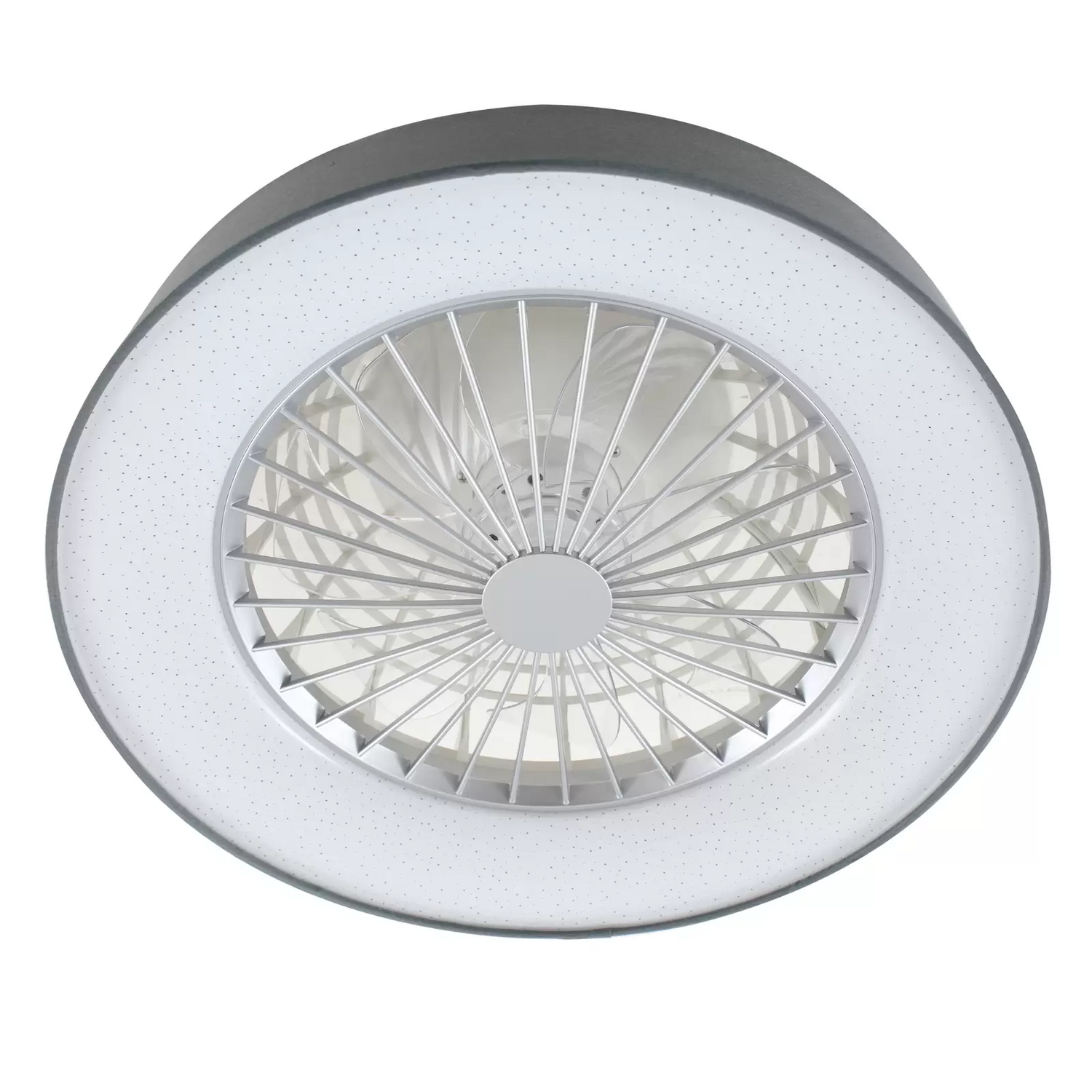 B-Ware Lindby Deckenventilator Mit Licht Mace Grau Weiß Led 47 Cm Ventilator 2752 Lumen - 4251911780253