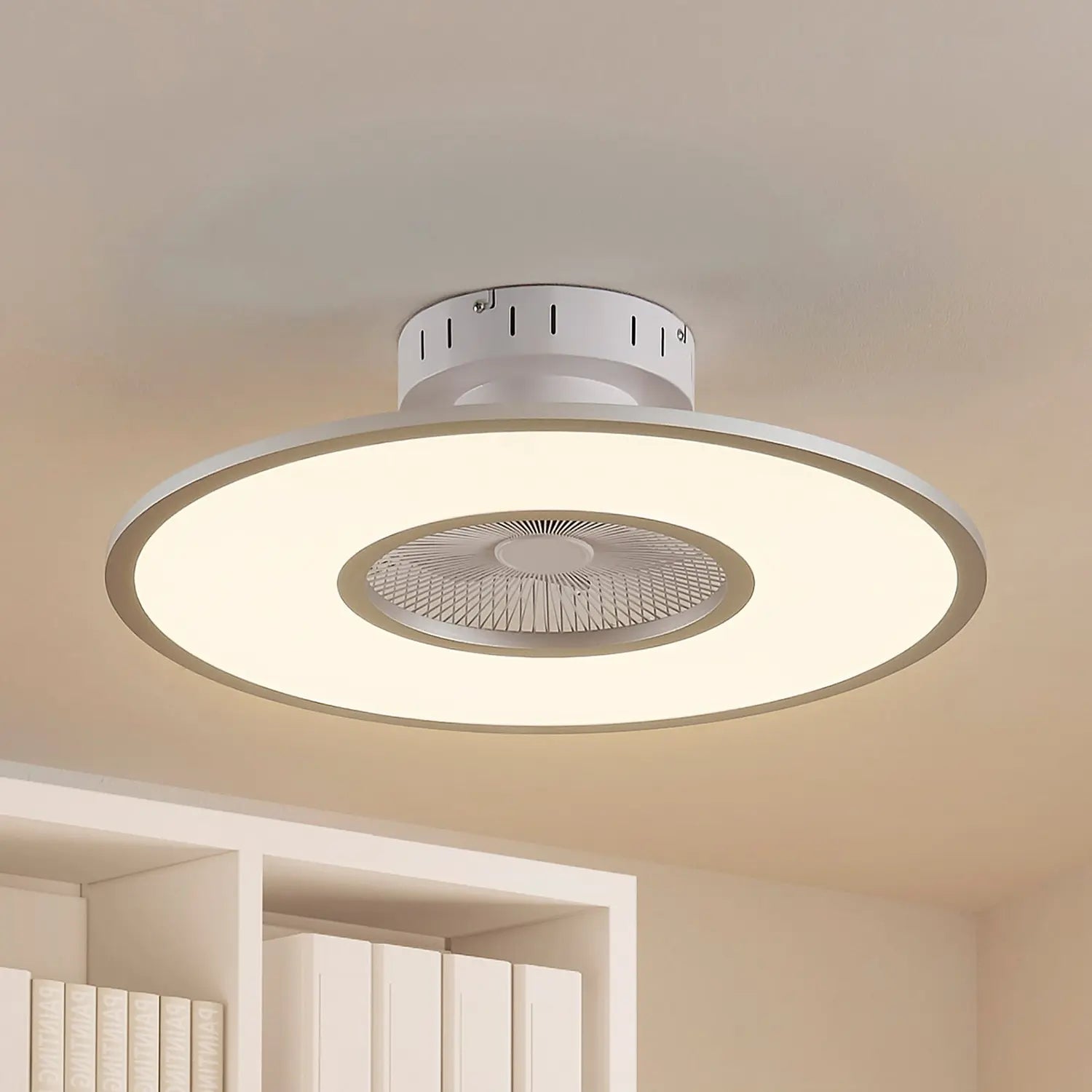B-Ware Starluna Deckenventilator Ventilator Led Weiß Silber Dimmbar Siehe Text/Foto - 4251911750270