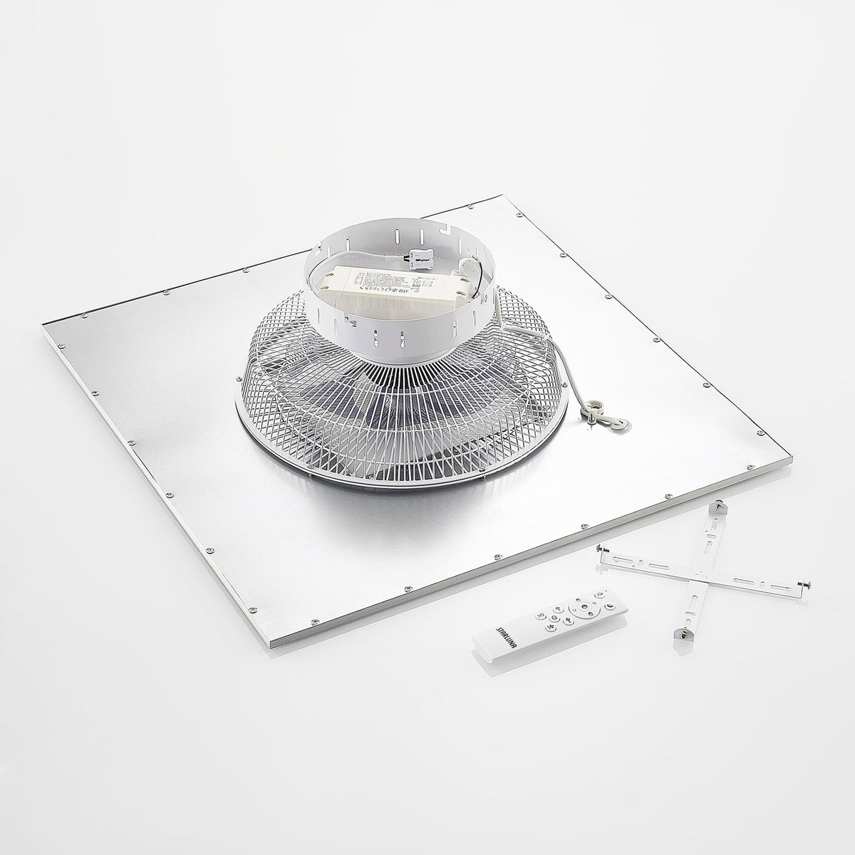 Lindby Deckenventilator Romea LED Ventilator leise 60cm silber weiß dimmbar - 4251911750287