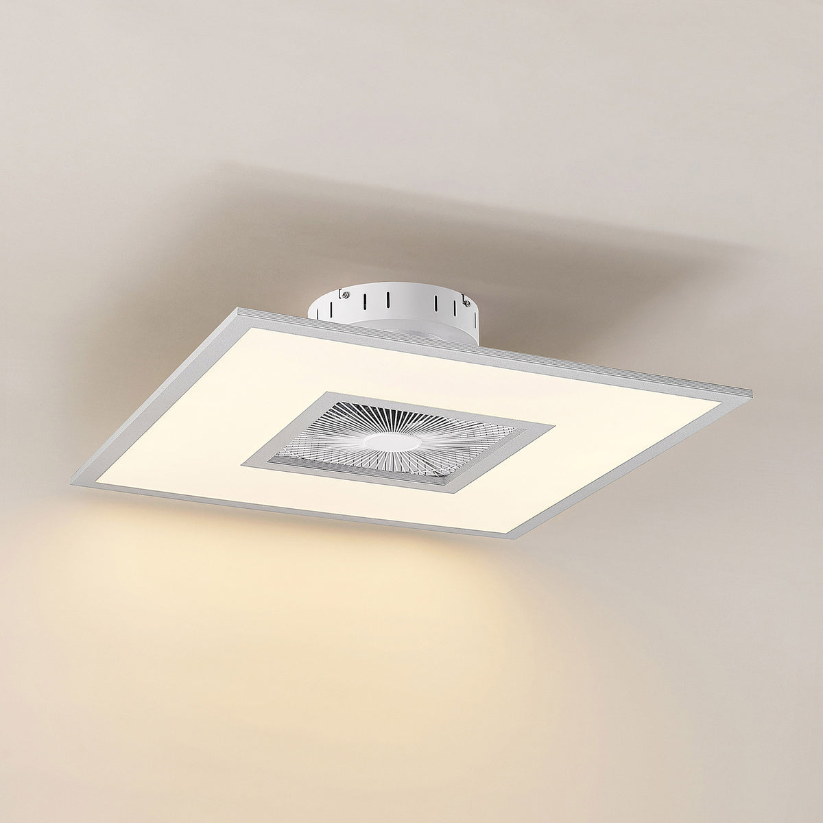 Lindby Deckenventilator Romea LED Ventilator leise 60cm silber weiß dimmbar - 4251911750287