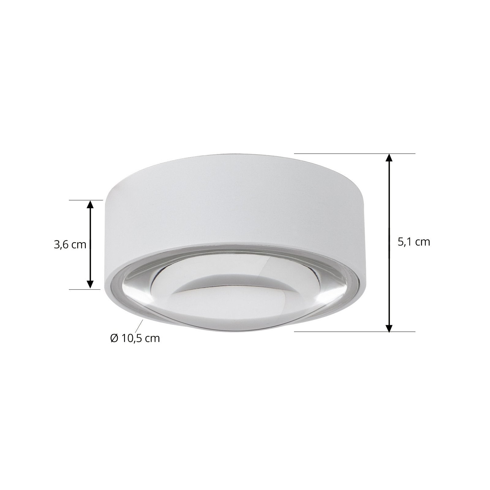 Lindby LED Downlight Einbaustrahler Siaka weiß Metall Ø 5 cm IP65 - 4255830900129