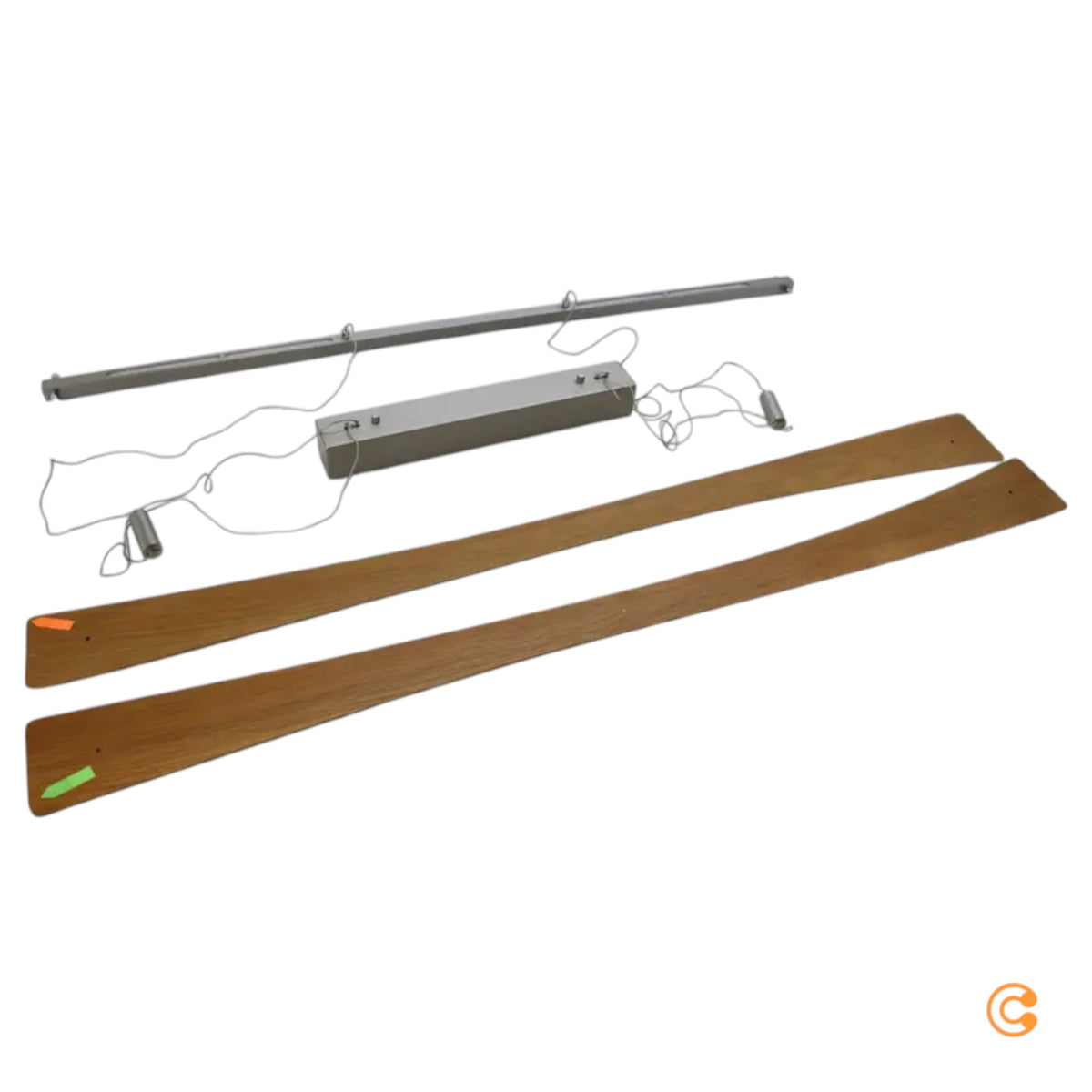 Lindby Pendelleuchte Hängeleuchte LED Holz Eiche Nickel matt dimmbar Wohnbere292 - 4251096597486