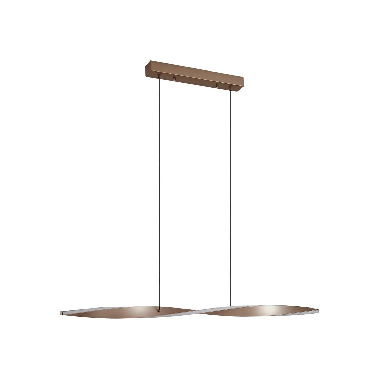 B-Ware Lindby Led Hängeleuchte Pendelleuchte Jaren Deckenlampe 100cm Schwarz Braun Cct - 4255830903540