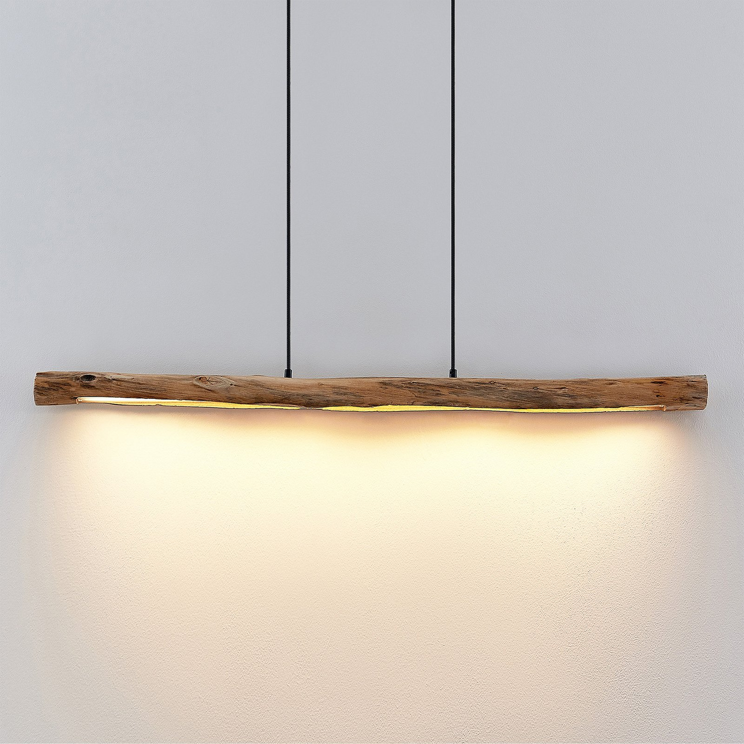 B-Ware Lindby Hängeleuchte Pendelleuchte Led Nekala  Holz Eukalyptusholz Siehe Text - 4251096597868