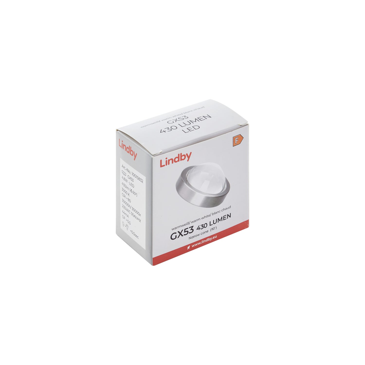 B-Ware Lindby Led Lampe Leuchtmittel Gx53 Warmweiß Nickel Reflektor Dimmbar 3 Stück - 4251911769753
