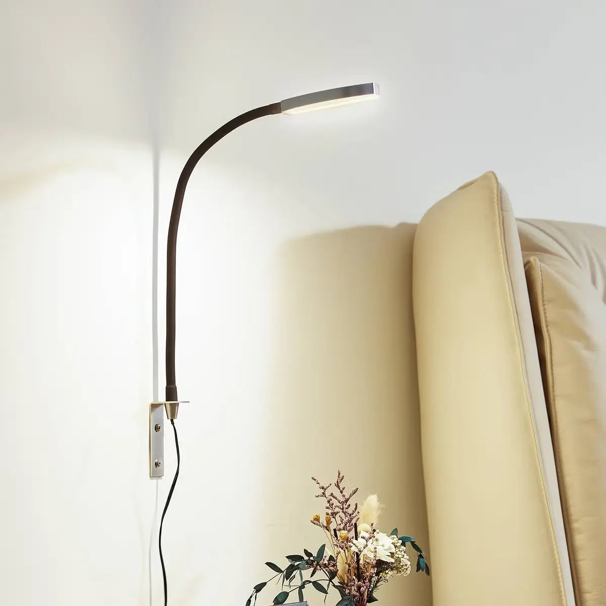 B-Ware Lindby Led Leselampe Flexola Leselicht Led Lampe Nickel Rund 2 Stück - 4251911774610