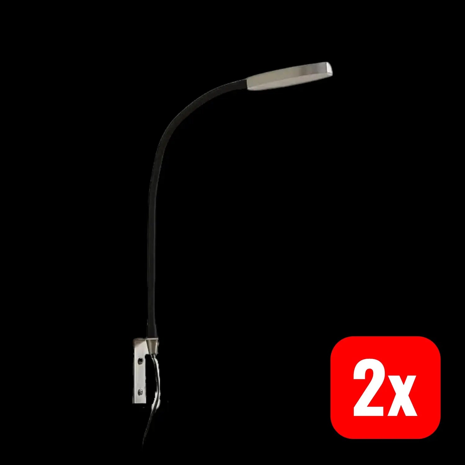 B-Ware Lindby Led Leselampe Flexola Leselicht Led Lampe Nickel Rund 2 Stück - 4251911774610