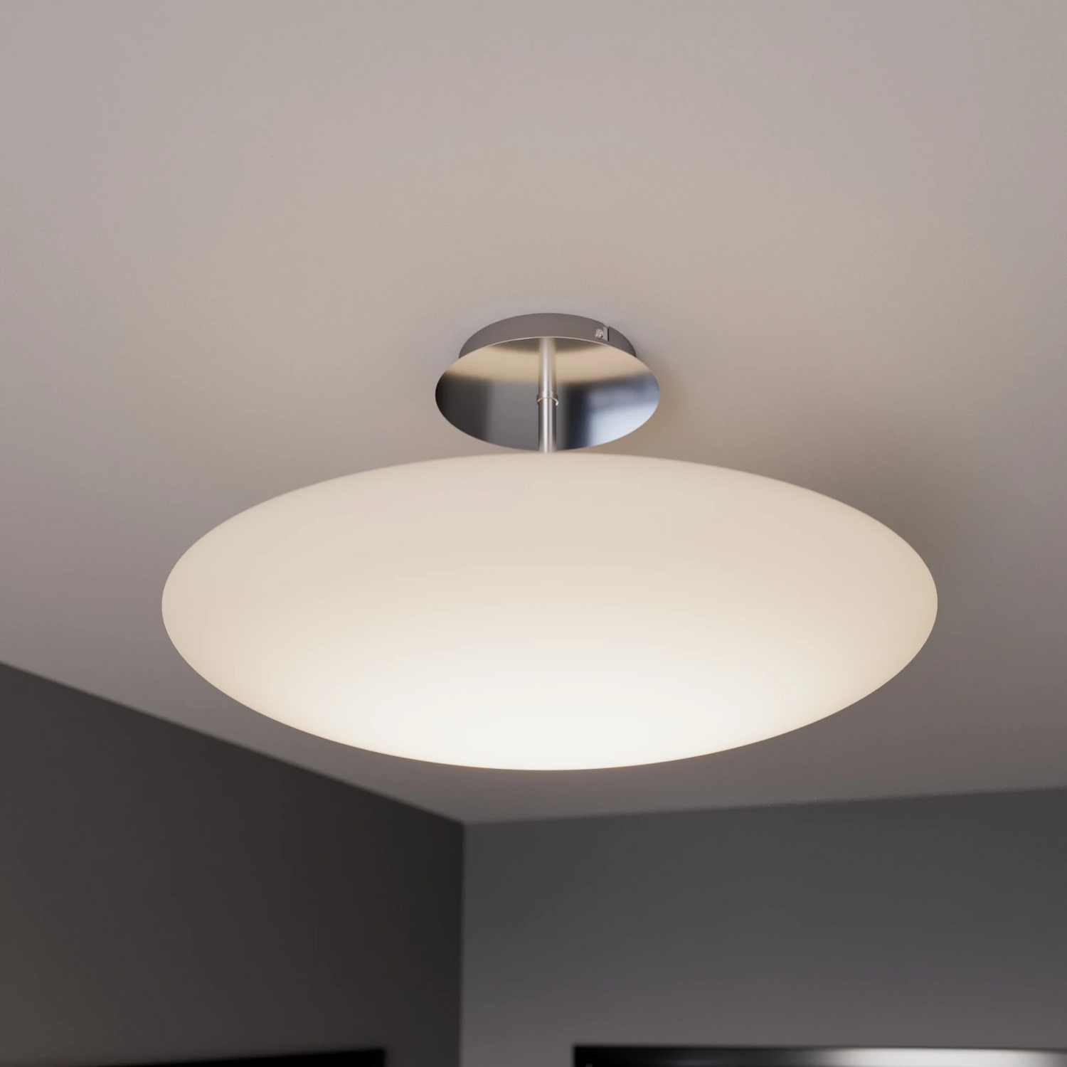B-Ware Lindby Deckenleuchte Deckenlampe Led Gunda Glas Opalweiß Dimmbar Lampe Leuchte