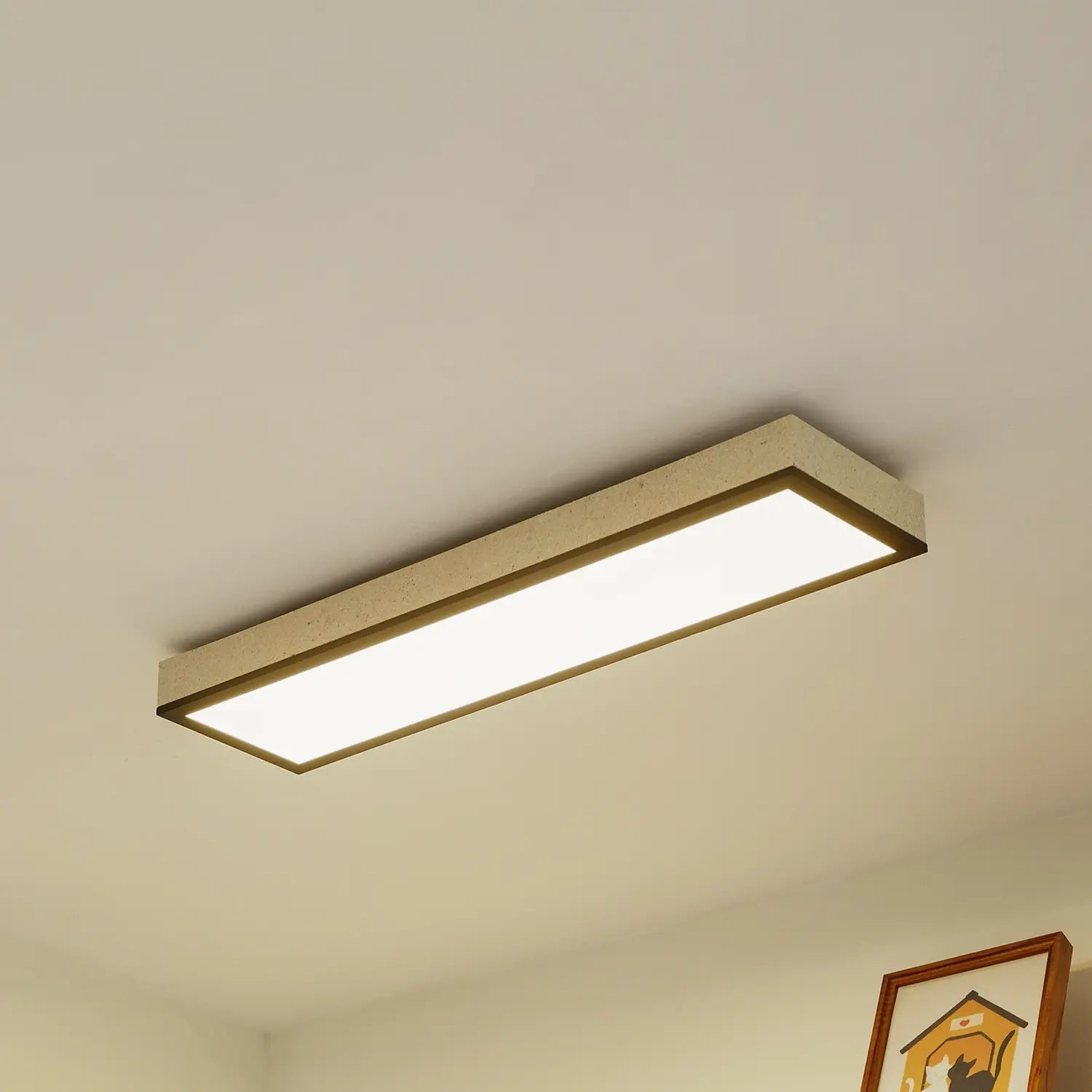 B-Ware Lindby Led Panel Deckenleuchte Leuchte Laviona Cct Dimmbar Schwarz Grau 80 Cm - 4251911797022