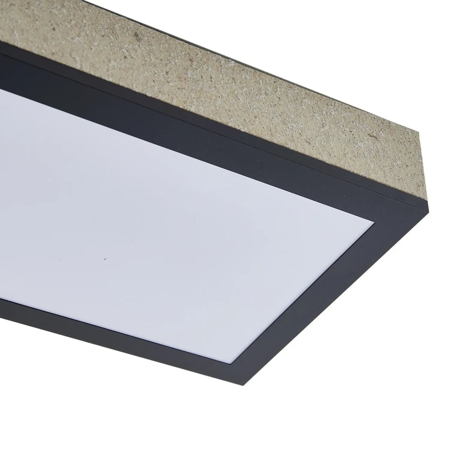 B-Ware Lindby Led Panel Deckenleuchte Leuchte Laviona Cct Dimmbar Schwarz Grau 80 Cm - 4251911797022