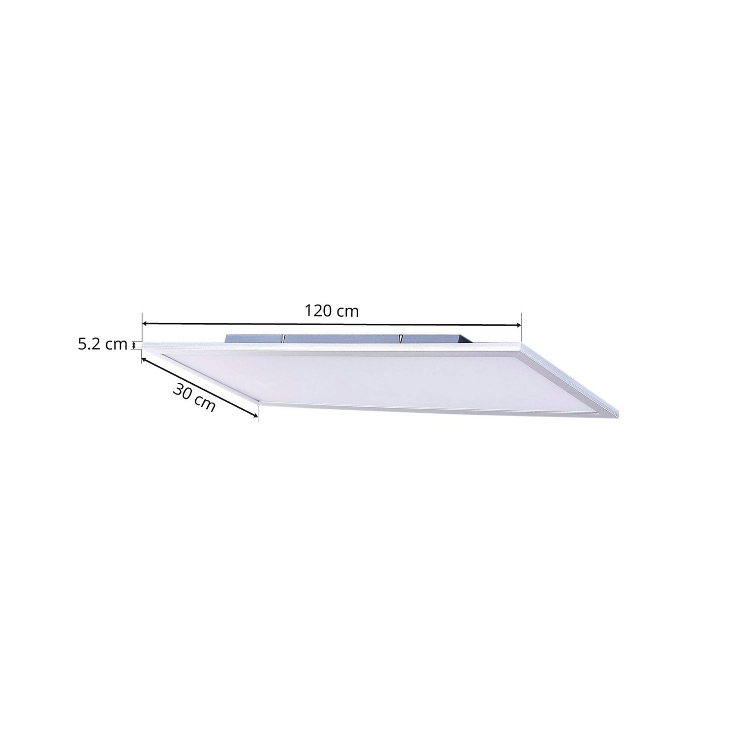 B-Ware Led Panel Deckenleuchte Lichtspender Lindby Livel Cct Fernbedienung Silber Al387