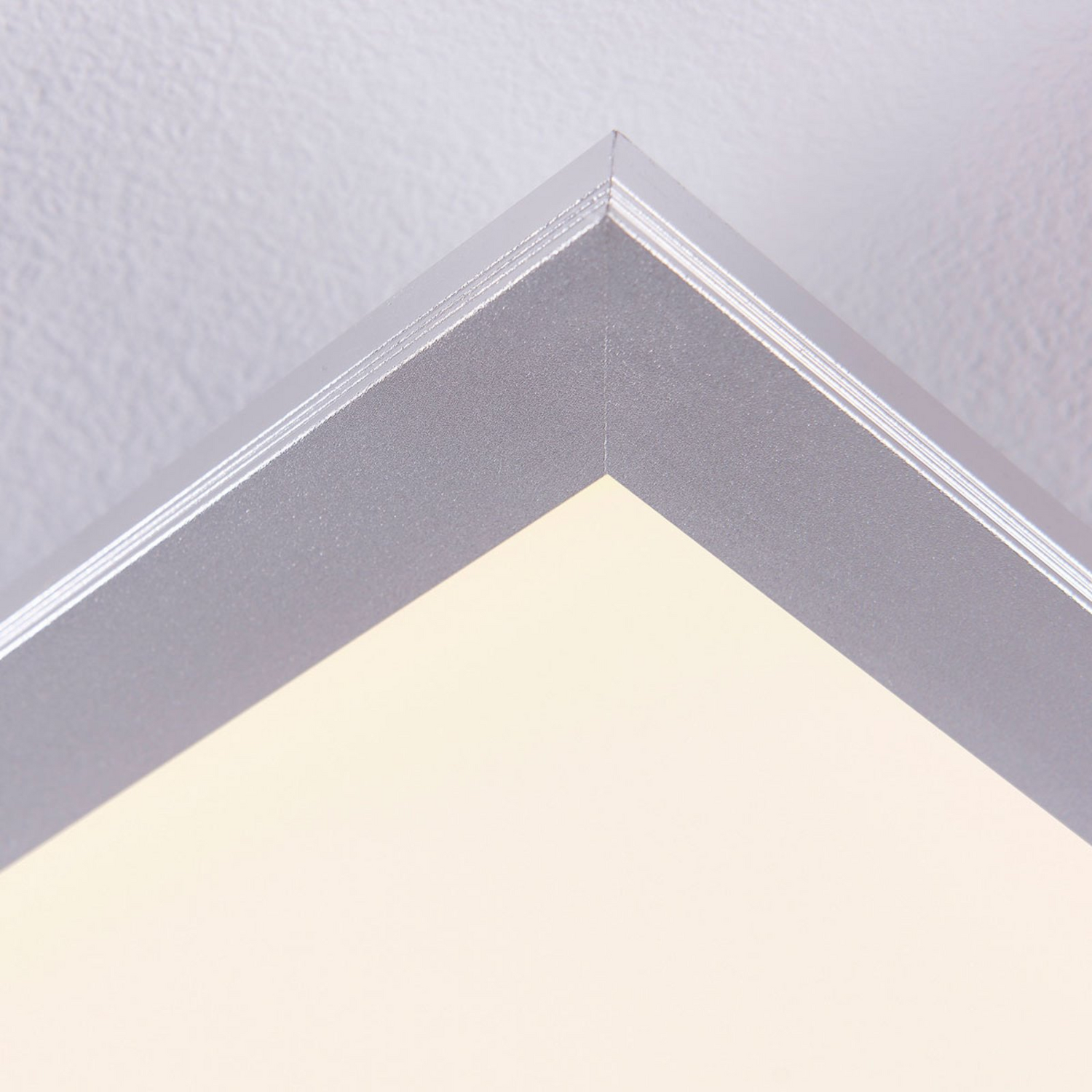 B-Ware Led Panel Deckenleuchte Lichtspender Lindby Livel Cct Fernbedienung Silber Al387
