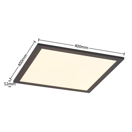 Lindby LED Panel Deckenleuchte Deckenlampe schwarz Fernbedienung dimmbar544 - 4251911738704