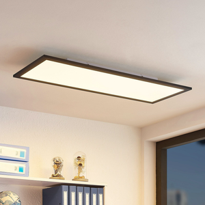B-Ware Lindby Deckenleuchte Panel Led Nelios Schwarz Alu Cct 80 X 30 Cm Siehe Text