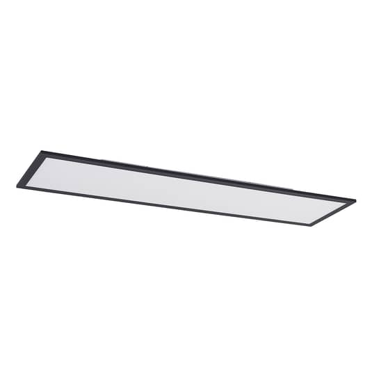 Lindby Panel Deckenleuchte LED Leuchte schwarz Aluminium Kunststoff Fernbedienun - 4251911739404