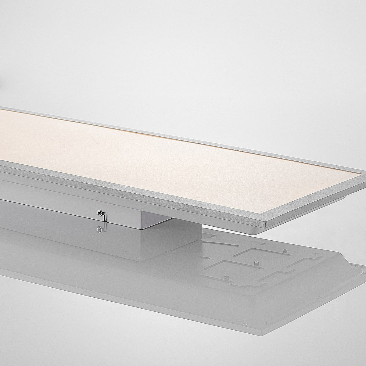 Lindby LED Panel Flächenleuchte Stenley 4000K 120cm x 30cm silber weiß - 12753289714437
