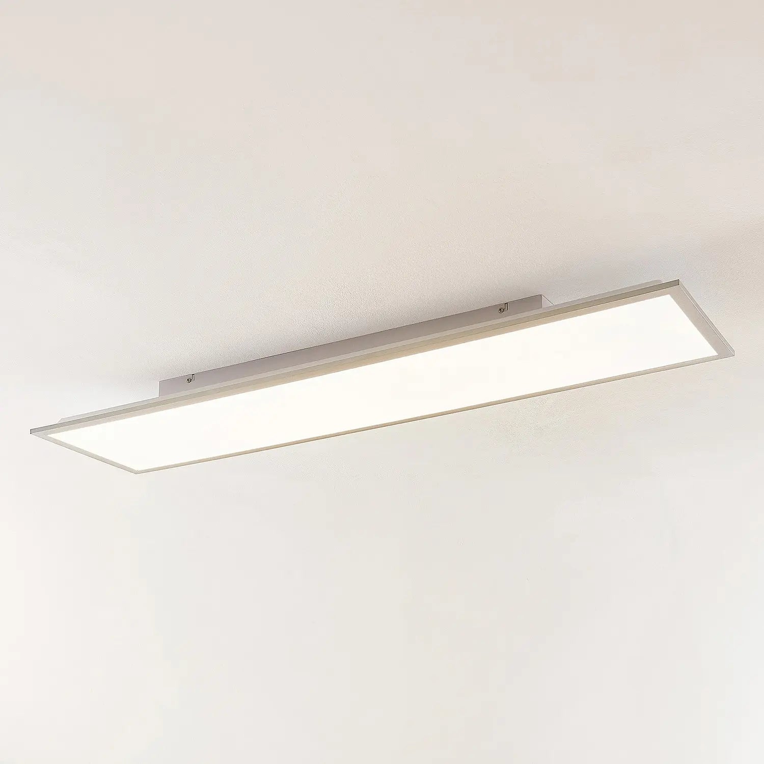 B-Ware Lindby Led Panel Flächenleuchte Stenley 4000 K 120cm X 30cm Silber Weiß - 12753289714437