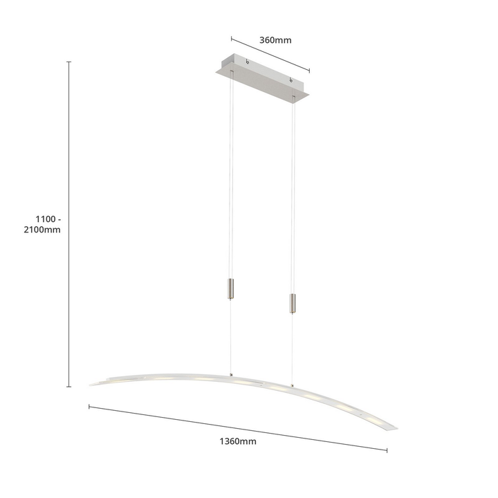 Lindby Manon Höhenverstellbare Led Pendelleuchte Hängeleuchte Pendellampe Lampe B-Ware