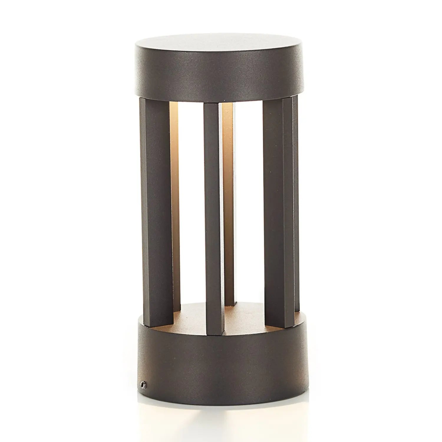 B-Ware Lindby Sockelleuchte Außenleuchte Led Lampe Dunkelgrau Aluminium Glas 22 Cm - 4251096554441