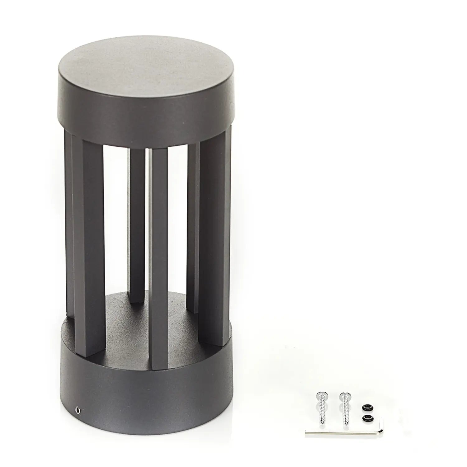 B-Ware Lindby Sockelleuchte Außenleuchte Led Lampe Dunkelgrau Aluminium Glas 22 Cm - 4251096554441