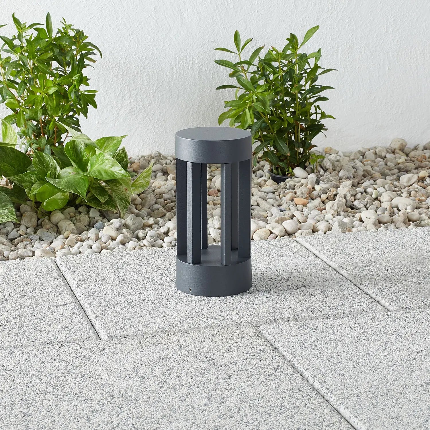 B-Ware Lindby Sockelleuchte Außenleuchte Led Lampe Dunkelgrau Aluminium Glas 22 Cm - 4251096554441
