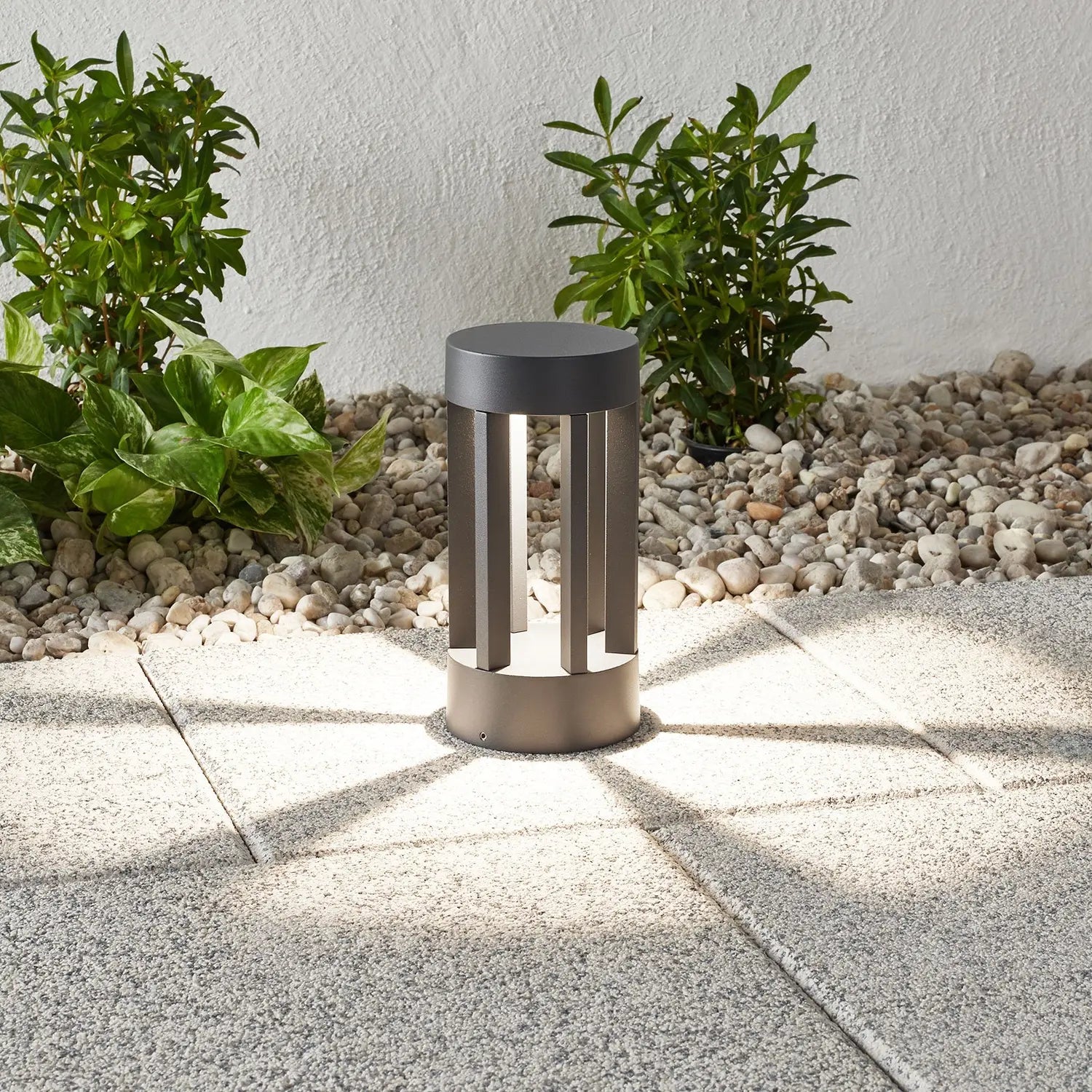 B-Ware Lindby Sockelleuchte Außenleuchte Led Lampe Dunkelgrau Aluminium Glas 22 Cm - 4251096554441