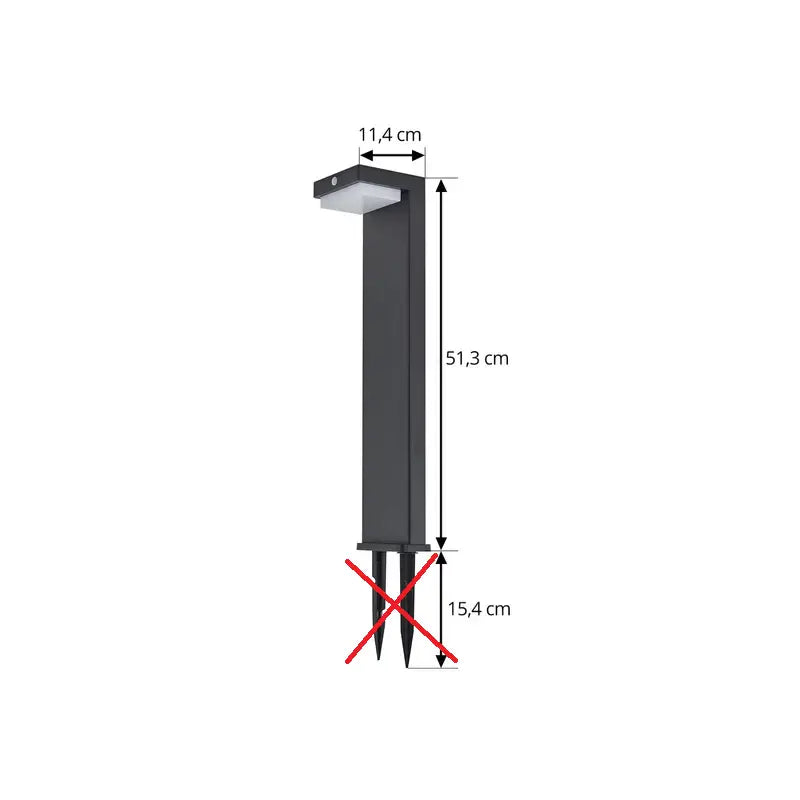 B-Ware Lindby Sockelleuchte Wegeleuchte Led Solar Licht Eleazar Sensor Siehe Text/Foto - 4251911786675