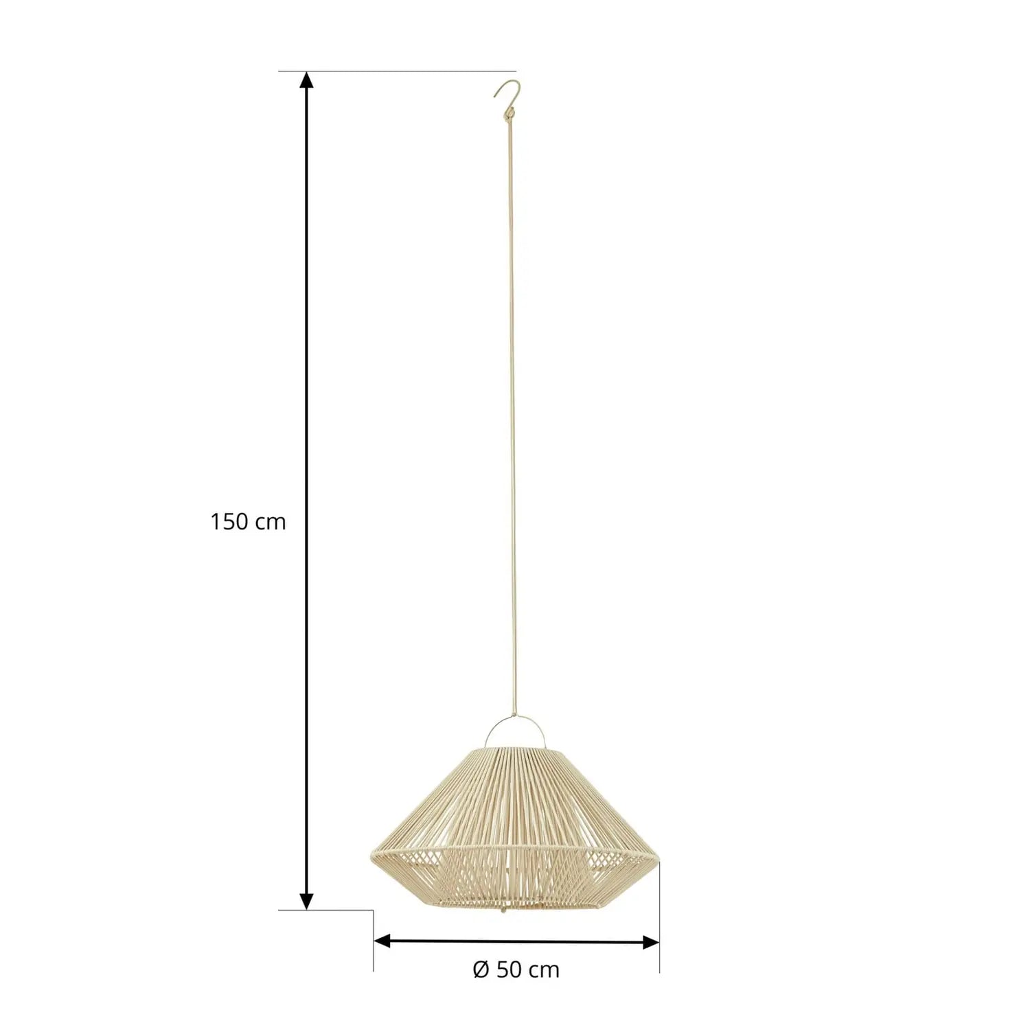 B-Ware Lindby Hängeleuchte Pendelleuchte Led Solar Lampe Beige Usb Akku Ip54 Außen - 4255830909443