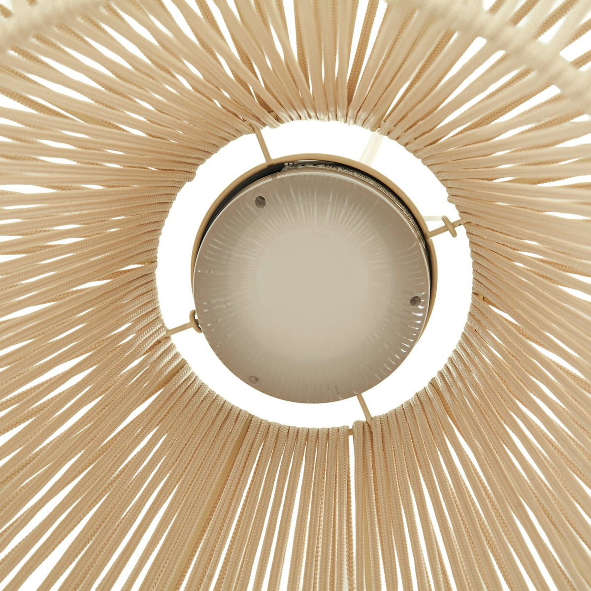 Lindby Hängeleuchte Pendelleuchte LED Solar Lampe Beige USB Akku IP54 Außen - 4255830909443