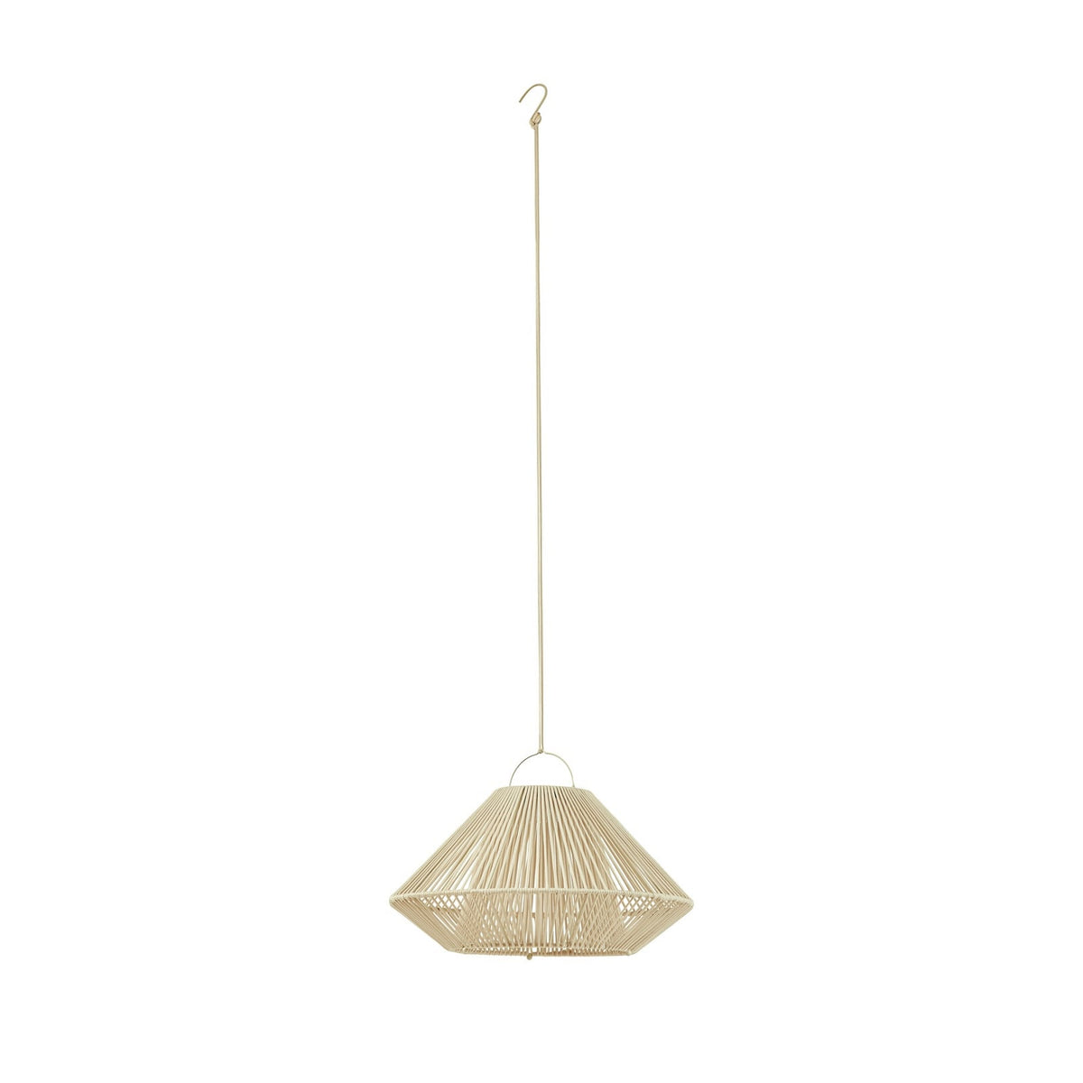 Lindby Hängeleuchte Pendelleuchte LED Solar Lampe Beige USB Akku IP54 Außen - 4255830909443