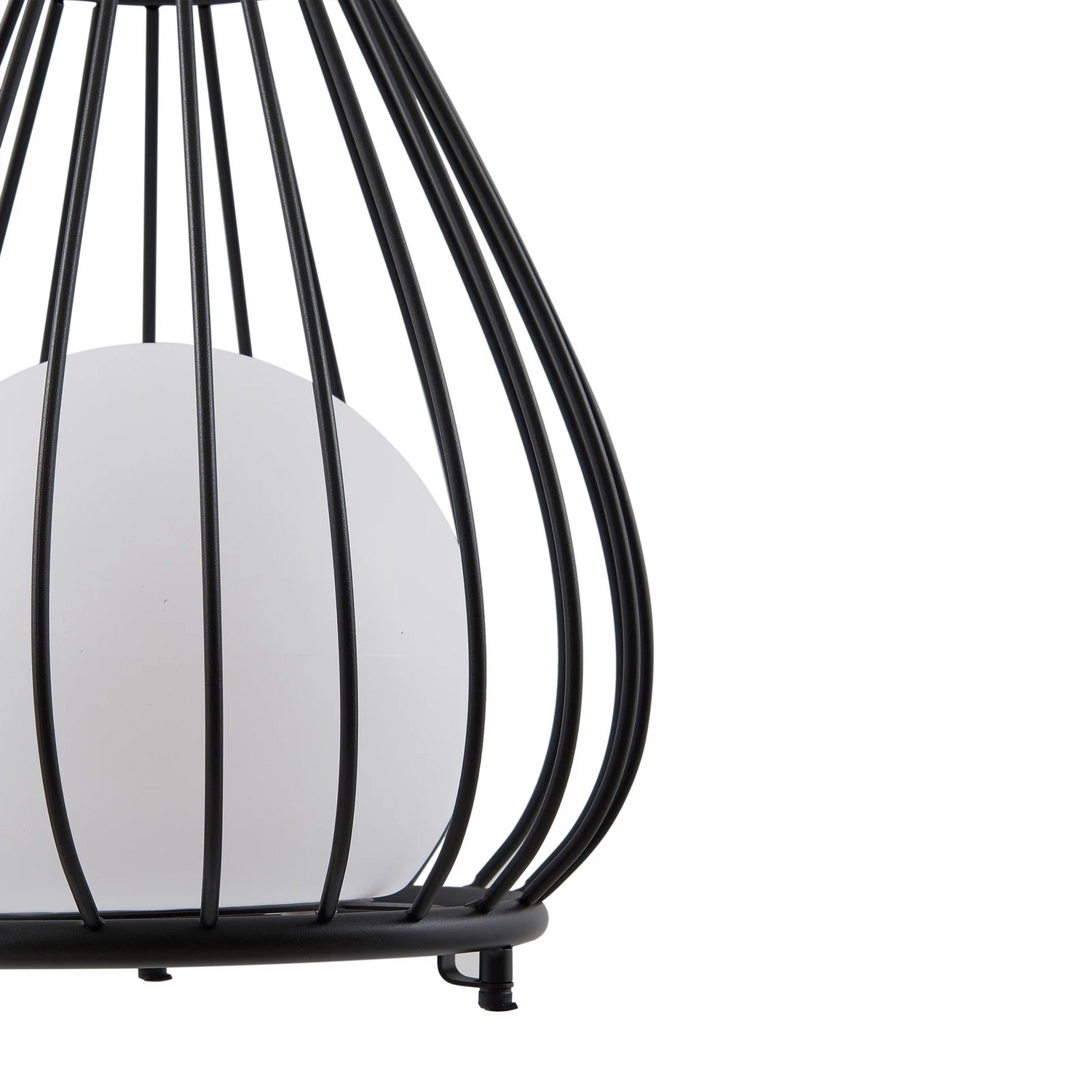 Lampe solaire LED Lindby de qualité B, plafonnier Kelda en aluminium noir de 38 cm à intensité variable