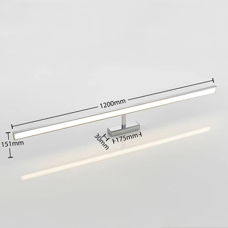 Lindby Spiegelleuchte Badlampe LED Leuchte Jukka chrom 120 cm IP44 Metall510 - 9626079