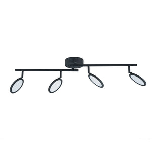 B-Ware Lindby LED-Spot Manel dimmbar Eisen schwarz 82cm Leuchte Strahler Lampe 4-flg