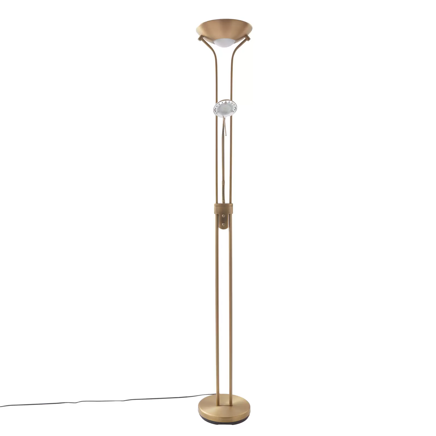 B-Ware Lindby Standleuchte Stehlampe Led Leselicht Bronze Dimmbar Wohnzimmer Beleuchtun