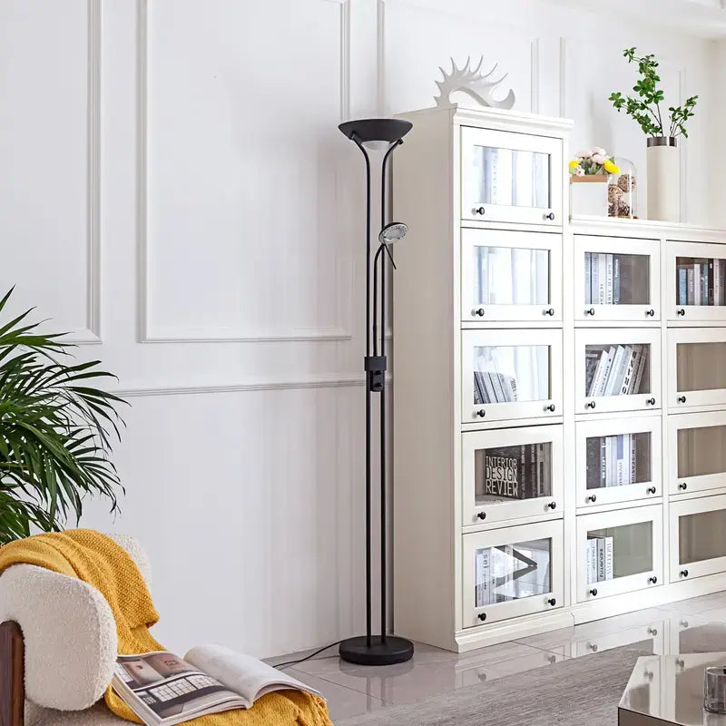 B-Ware Lindby Standleuchte Stehlampe Led Leselicht Schwarz Dimmbar Josefin