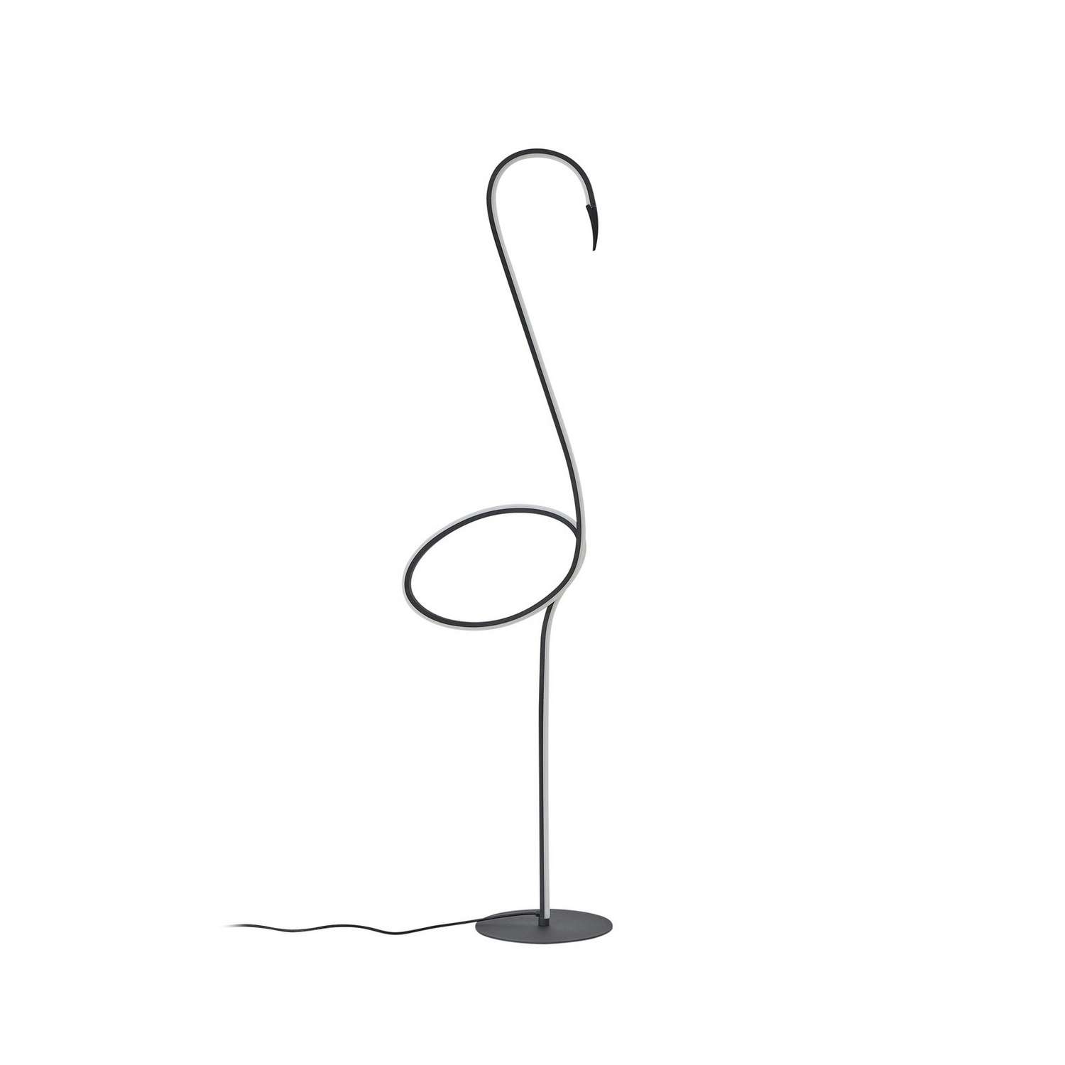 B-Ware Lindby Stehlampe Standlampe Led Schwarz Pajaro Dimmbar Cct Eisen Aluminium