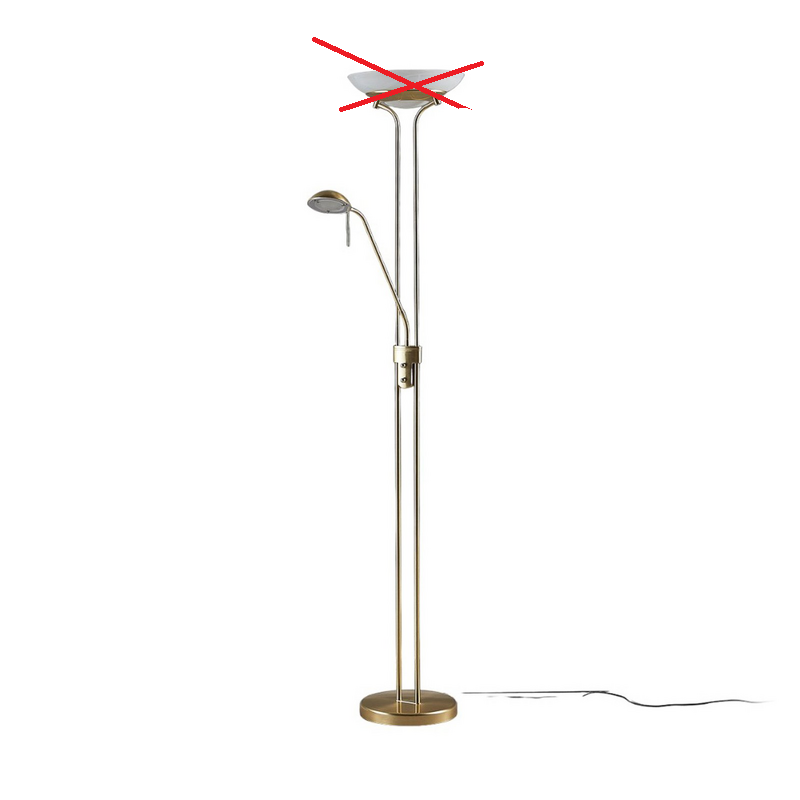 Lindby Stehlampe Standlampe LED Yveta Leselampe messing dimmbar - 4251096520101