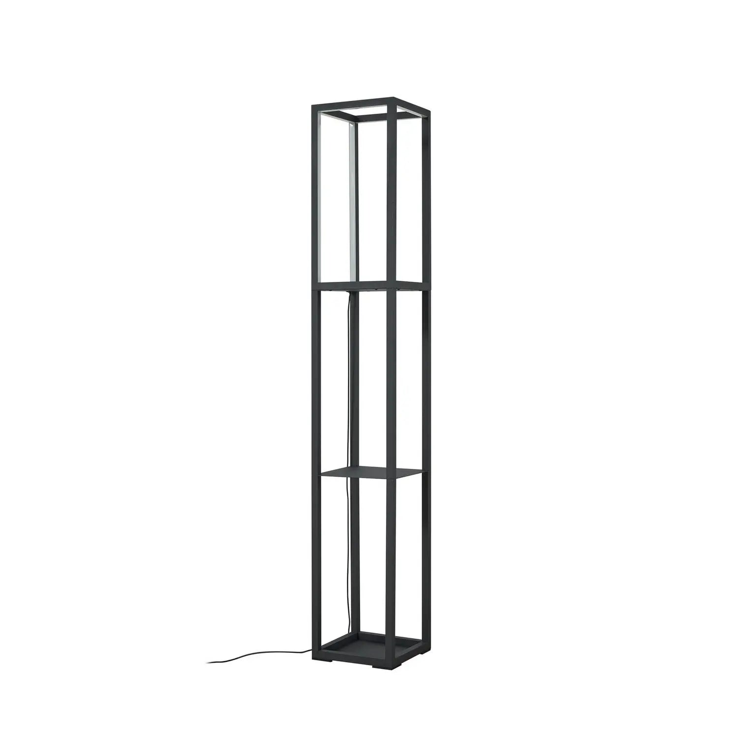B-Ware Lindby Stehleuchte Lampen Led Birta Regal Schwarz Eisen Dimmbar 155 Cm407 - 4251911792188