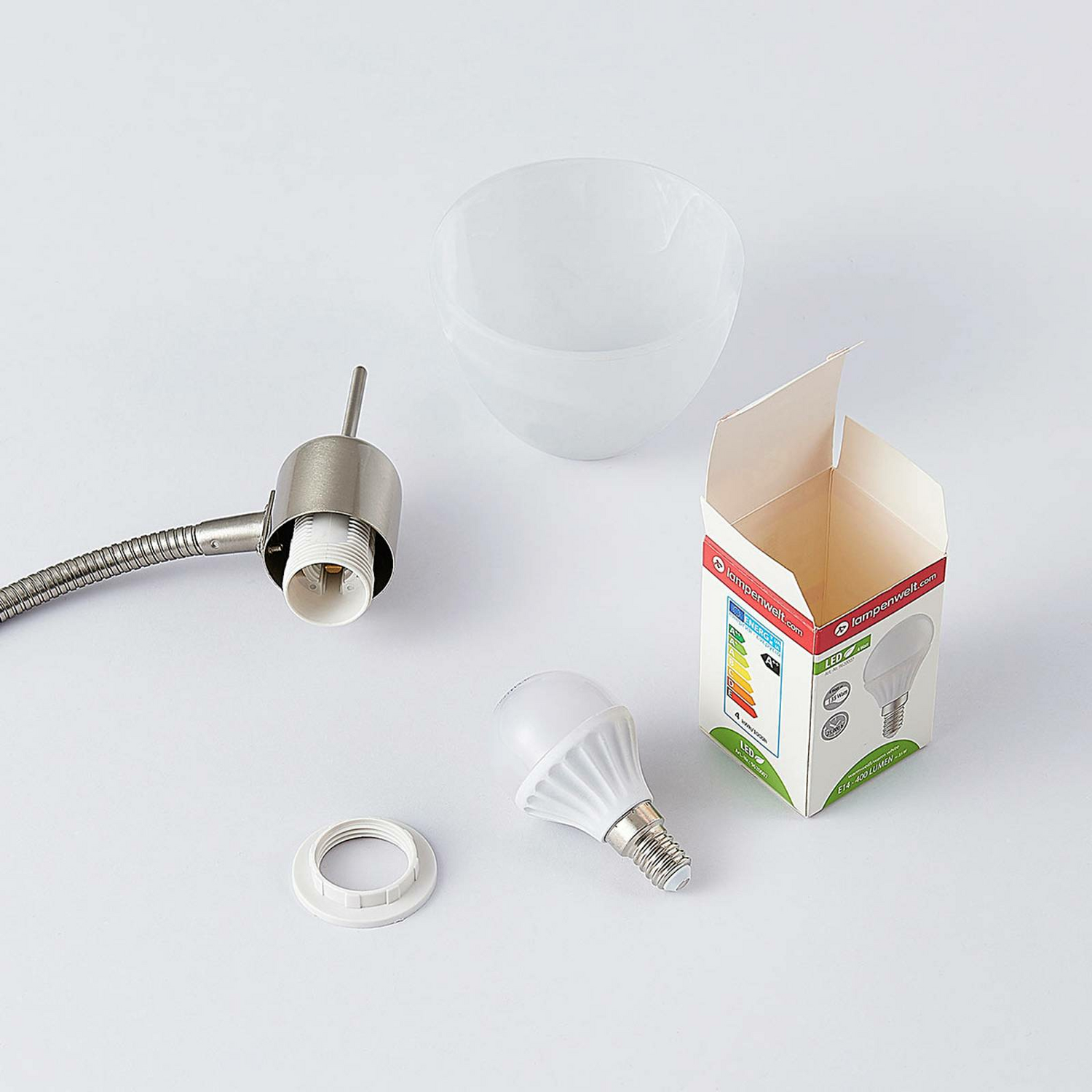 B-Ware Lindby Led Stehleuchte Gwendolin Stehlampe Lampe Leuchte Nickelfarben 1 Flammig - 9621649