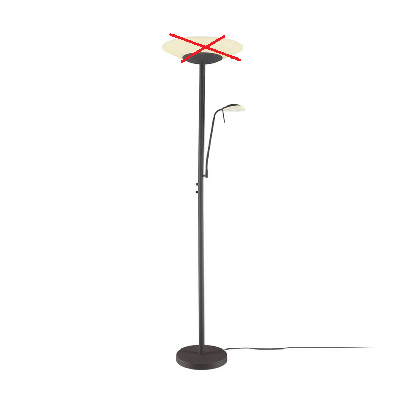 Lindby Led Deckenfluter Lampe Leuchte Stehlampe Ragna Leselicht Siehe Text/Foto B-Ware