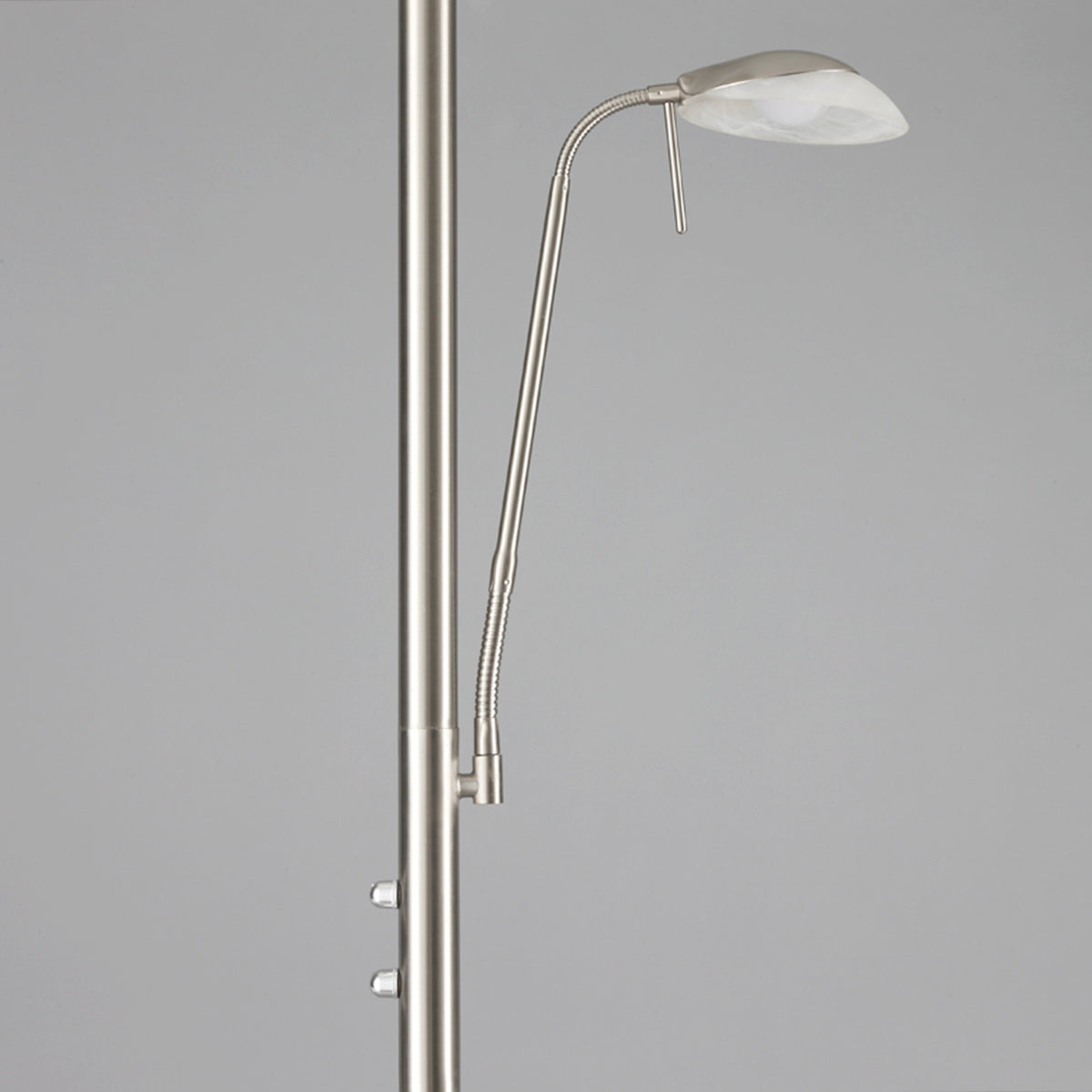 Lindby Stehleuchte Deckenfluter LED Leselicht Ragna nickel dimmbar Leselampe - 4251096519662