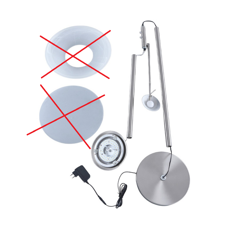 Lindby Stehleuchte Deckenfluter LED Leselicht Ragna nickel dimmbar Leselampe - 4251096519662