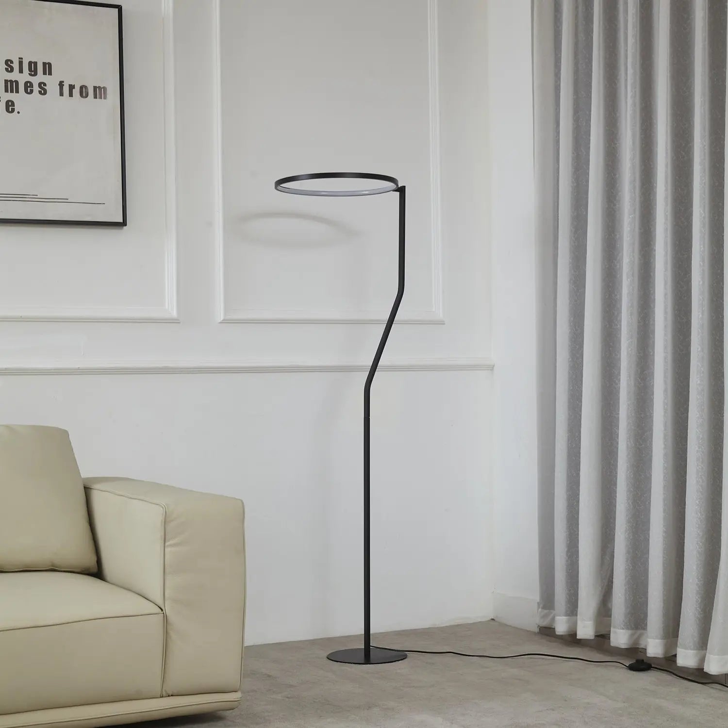 B-Ware Lindby Led Stehleuchte Standlampe Rayon Led Schwarz Metall Höhe 1503 Cm - 4251911794427