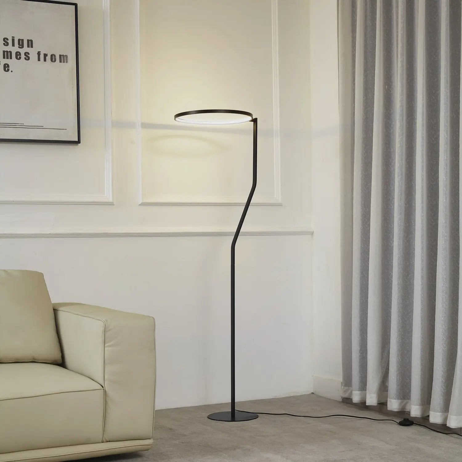 B-Ware Lindby Led Stehleuchte Standlampe Rayon Led Schwarz Metall Höhe 1503 Cm - 4251911794427
