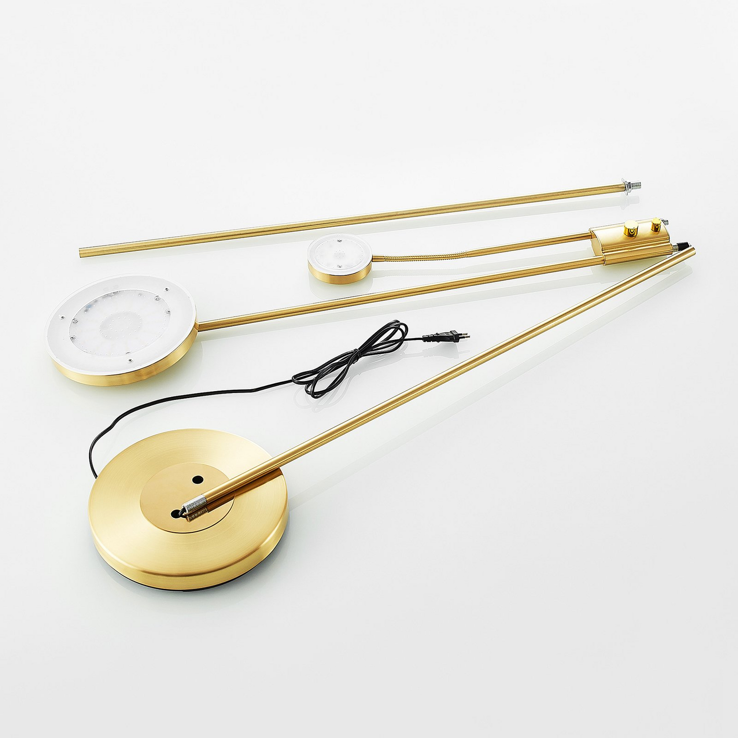 B-Ware Lindby Stehleuchte Stehlampe Led Seppa Messing Metall Leselampe Siehe Text - 4251096586749