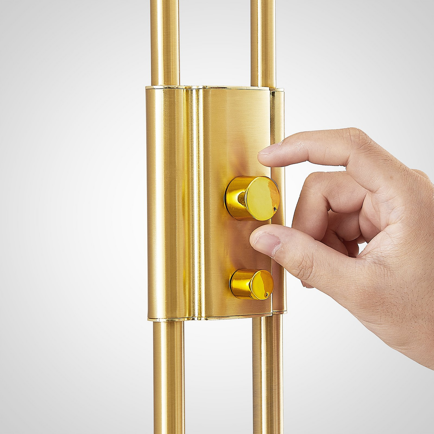 B-Ware Lindby Stehleuchte Stehlampe Led Seppa Messing Metall Leselampe Siehe Text - 4251096586749