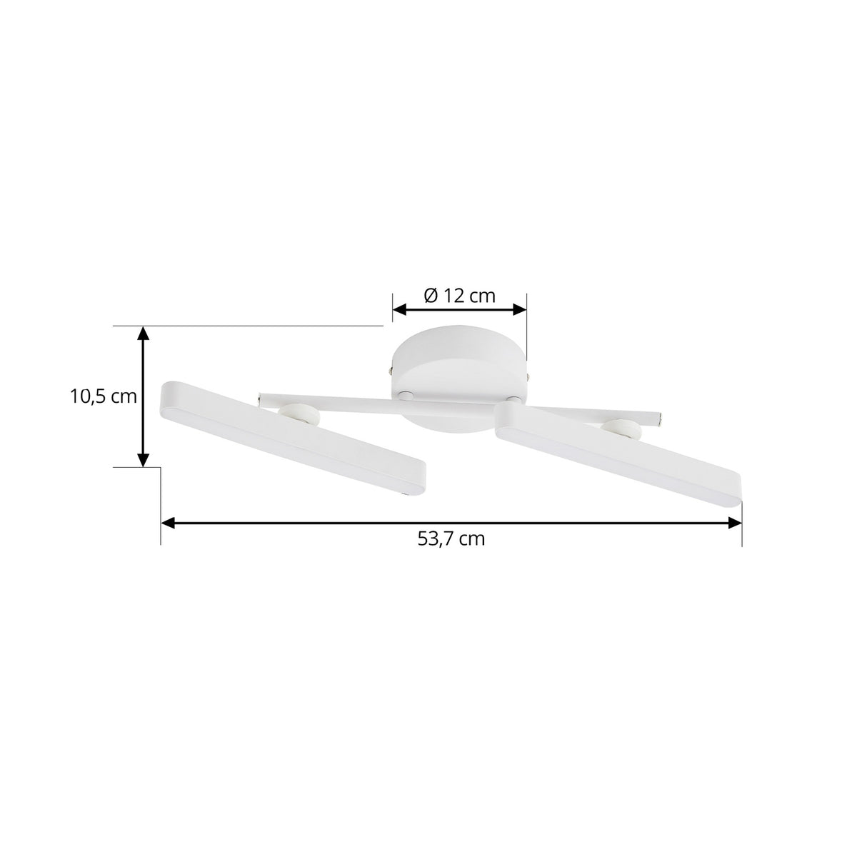 Lindby Strahler Lichtleiste LED Spot weiß dimmbar Eldrin 2-flammig 3000K De893 - 4251911791143