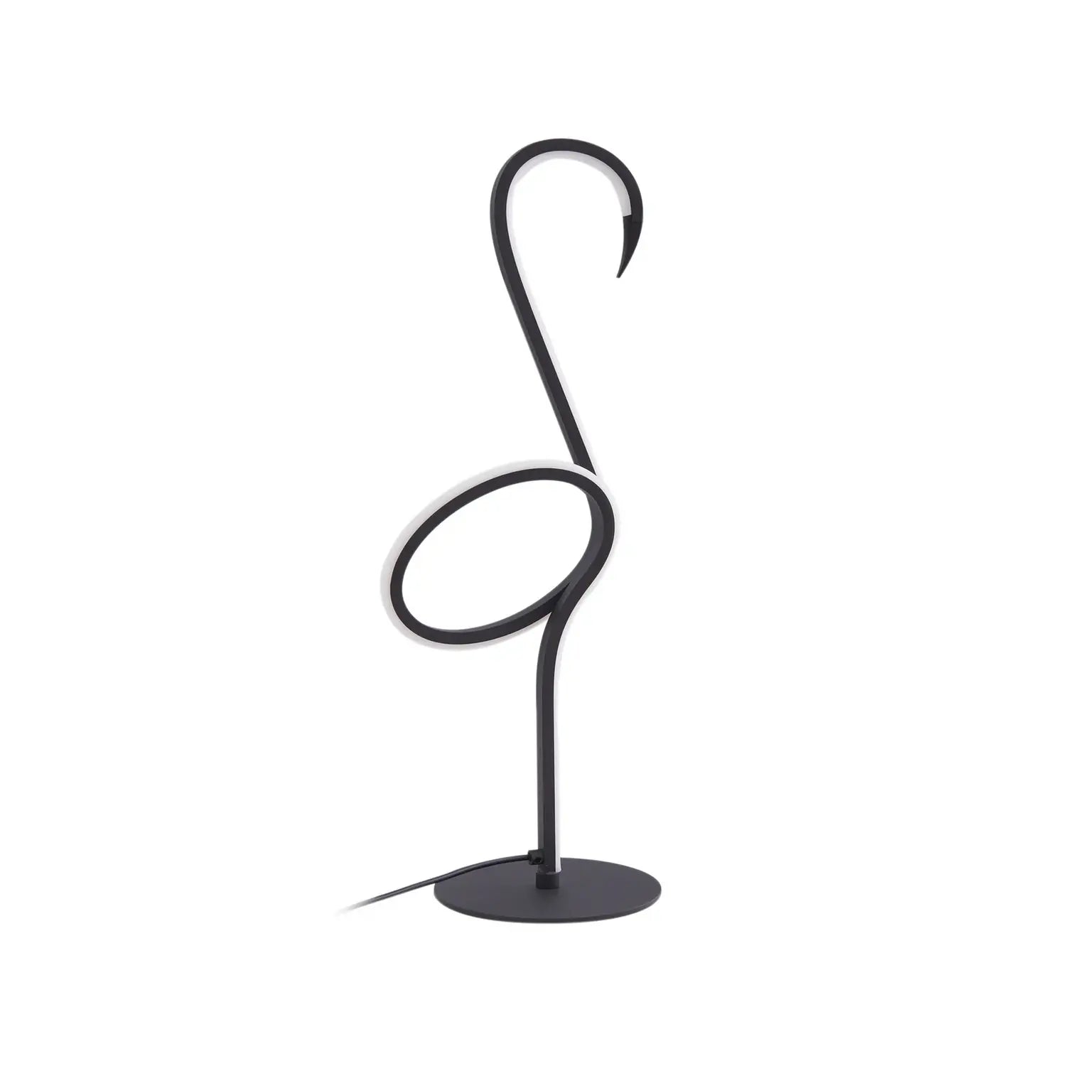 B-Ware Lindby Tischleuchte Schreibtischlampe Led Pajaro Schwarz Eisen Flamingo Dimmer - 4251911793901