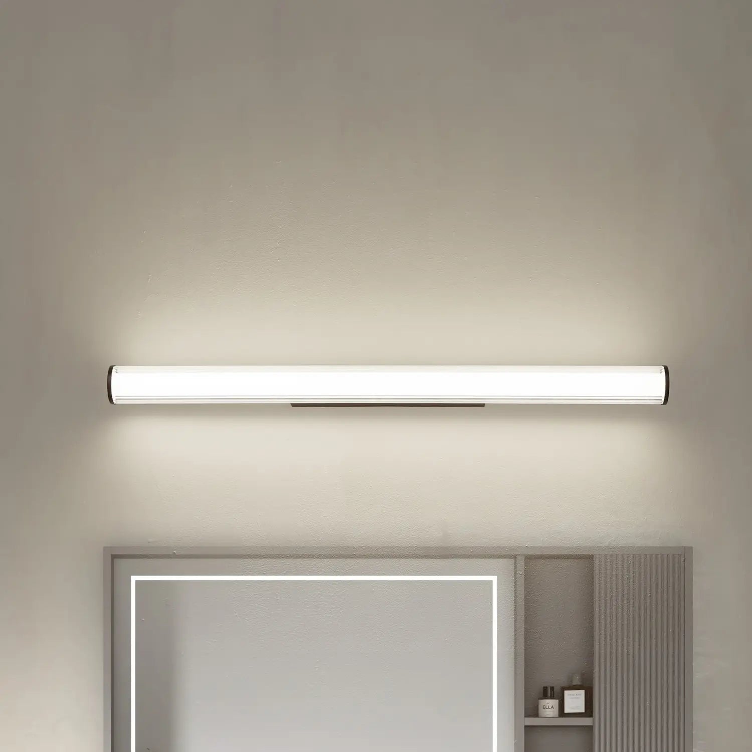 B-Ware Lindby Led Wandlampe Leuchte Kirka Led Licht Schwarz Metall Ip44 90cm Cct - 4251911795097