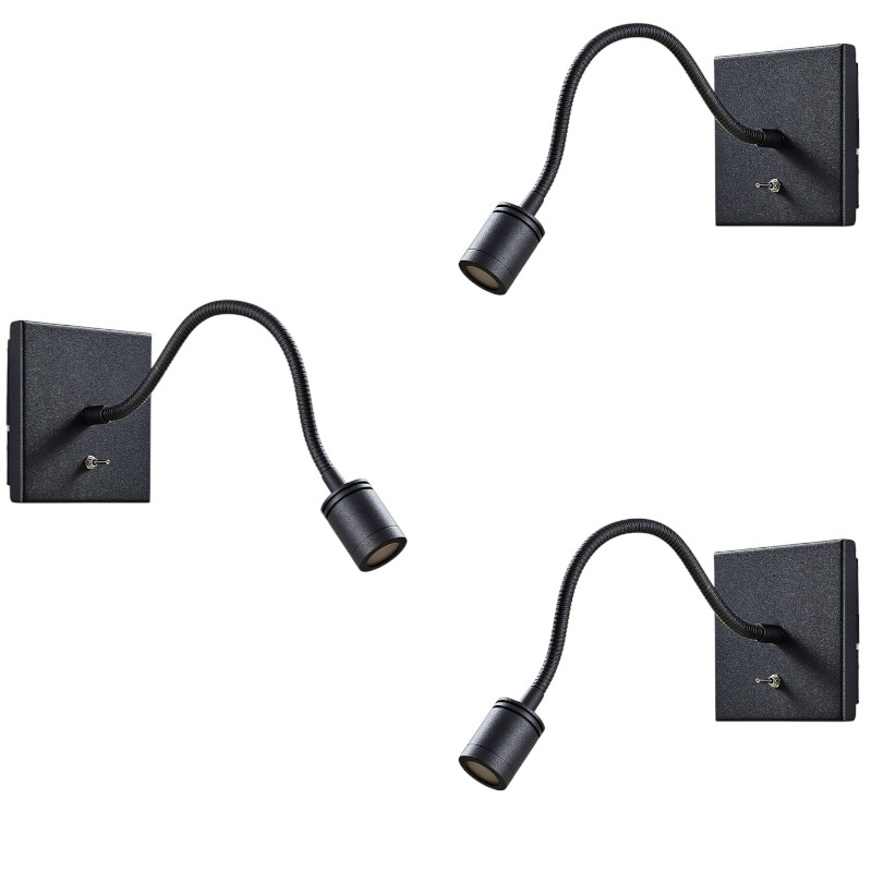 Lindby Led Wand Leseleuchte Mayar Wandleuchte Leselampe Lampe Flexarm 3 Stück B-Ware